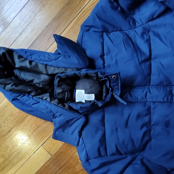 St John's Bay navy blue winter coat size medium - Picture 2 of 4